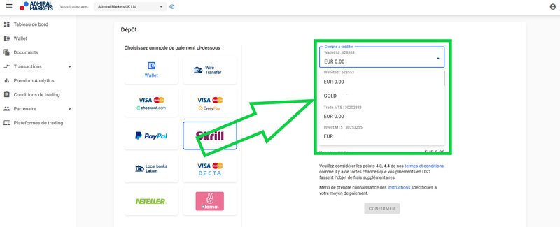 Meilleur casino avec paiement skrill à Canada